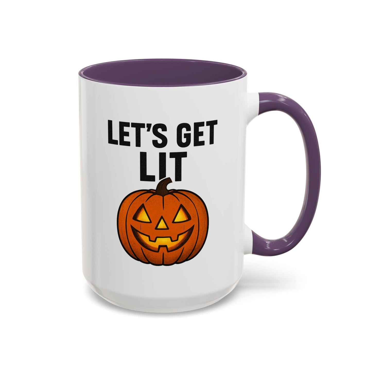 Halloween Mug - Let's Get Lit, Fall Decor, Pumpkin Mug, Spooky Vibes, Seasonal Gift