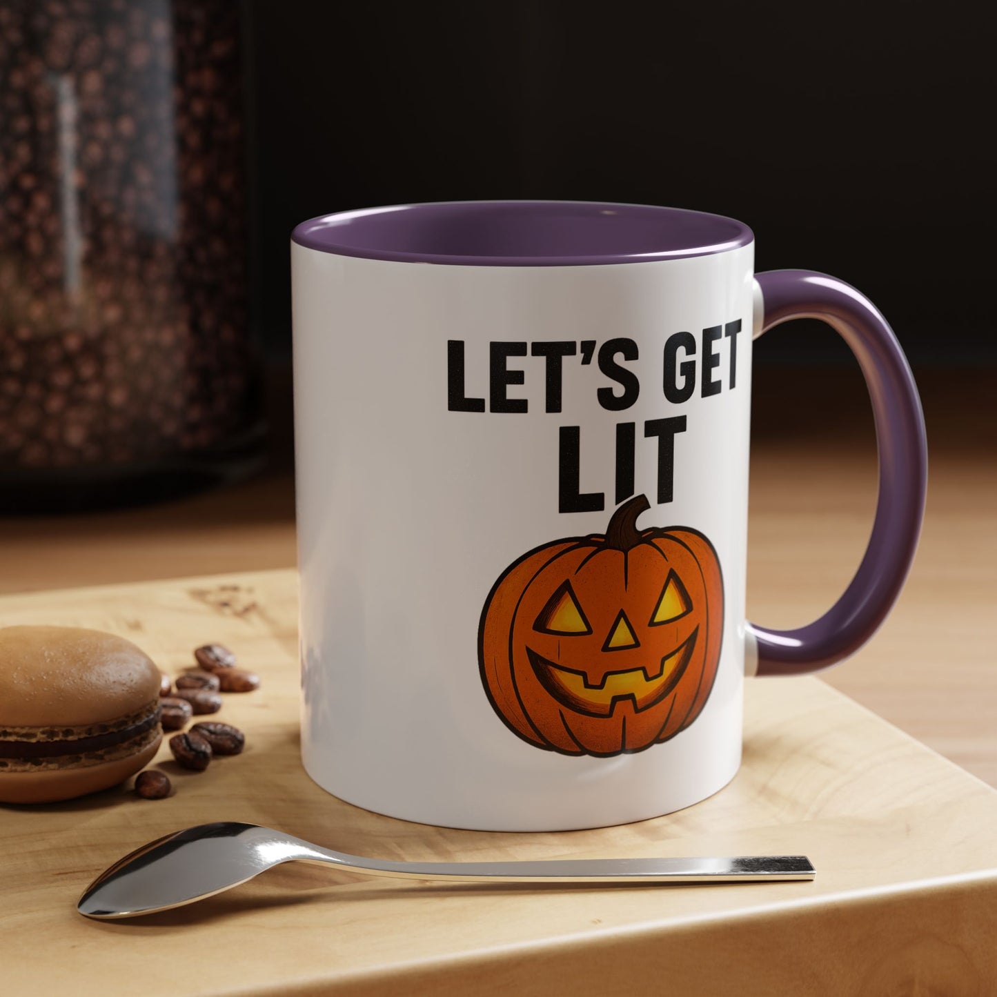Halloween Mug - Let's Get Lit, Fall Decor, Pumpkin Mug, Spooky Vibes, Seasonal Gift