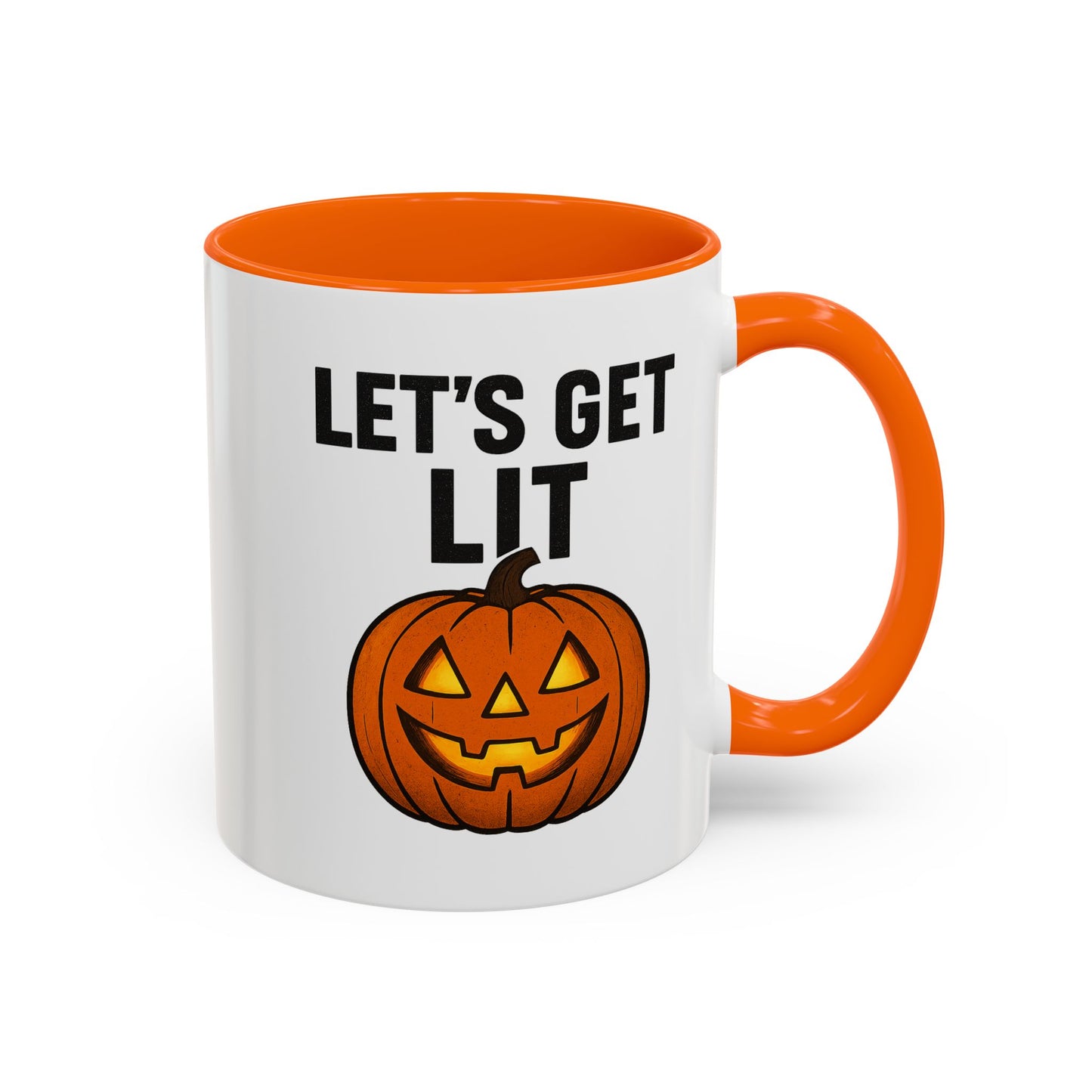Halloween Mug - Let's Get Lit, Fall Decor, Pumpkin Mug, Spooky Vibes, Seasonal Gift