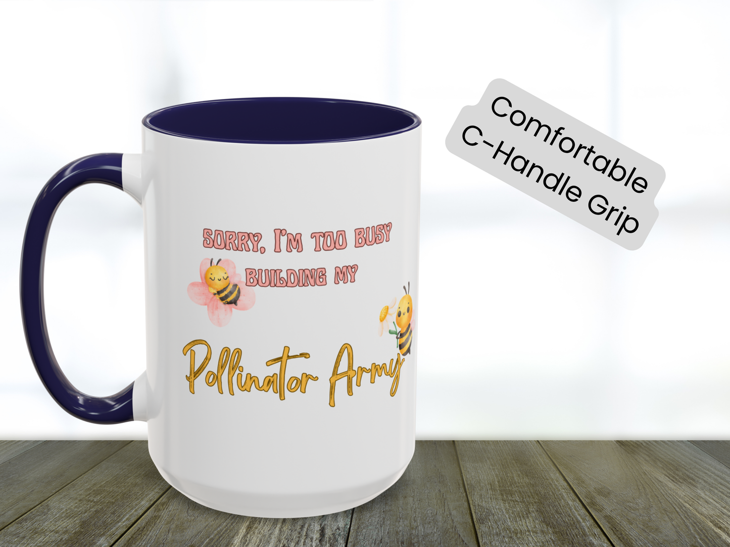 Beekeeping Gift - Save the Bees - Bee Lover Gift Idea - Beekeeper Gifts - Beekeeper Birthday - Honeycomb Mug - Building My Pollinator Army