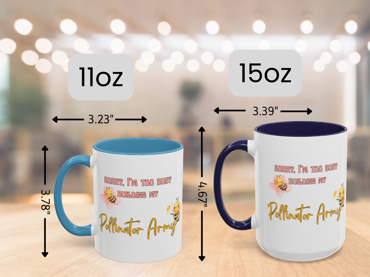 Beekeeping Gift - Save the Bees - Bee Lover Gift Idea - Beekeeper Gifts - Beekeeper Birthday - Honeycomb Mug - Building My Pollinator Army