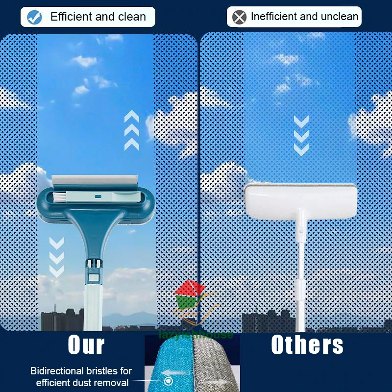 Double-sided Telescopic Rod Window Cleaner Mop