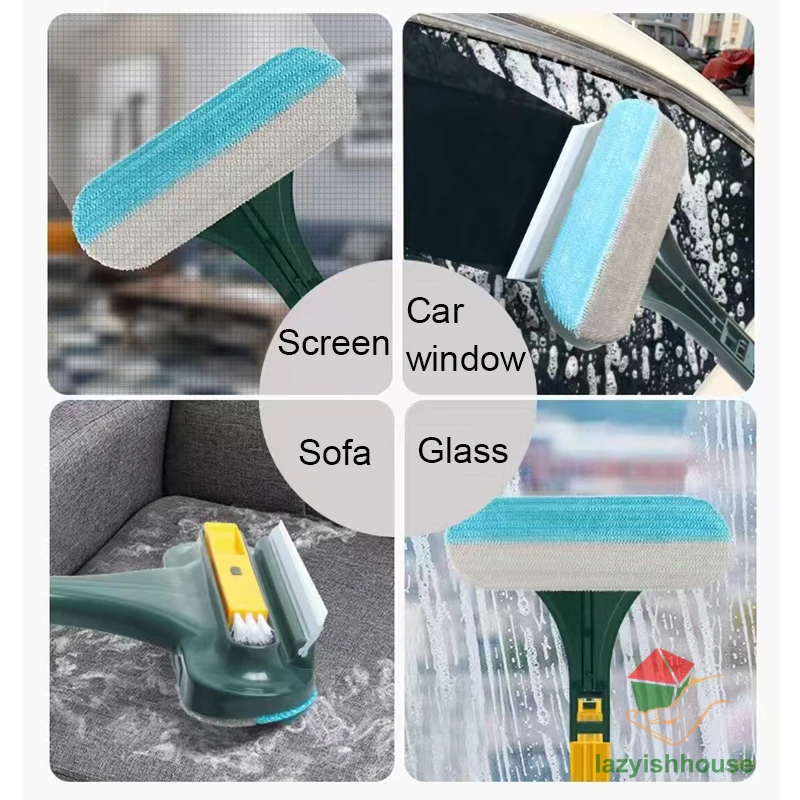 Double-sided Telescopic Rod Window Cleaner Mop