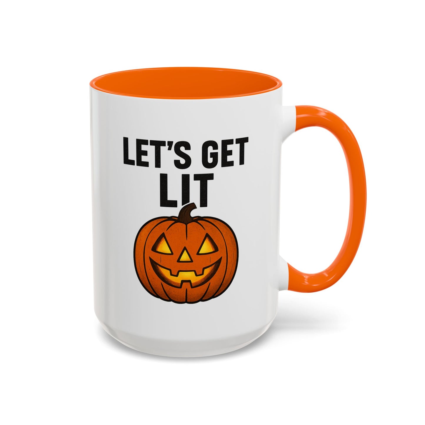 Halloween Mug - Let's Get Lit, Fall Decor, Pumpkin Mug, Spooky Vibes, Seasonal Gift