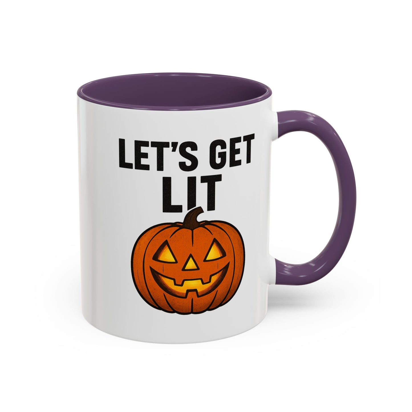 Halloween Mug - Let's Get Lit, Fall Decor, Pumpkin Mug, Spooky Vibes, Seasonal Gift