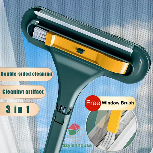Double-sided Telescopic Rod Window Cleaner Mop