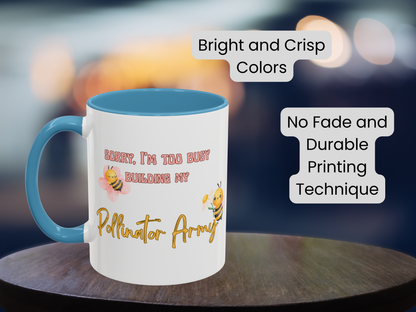 Beekeeping Gift - Save the Bees - Bee Lover Gift Idea - Beekeeper Gifts - Beekeeper Birthday - Honeycomb Mug - Building My Pollinator Army