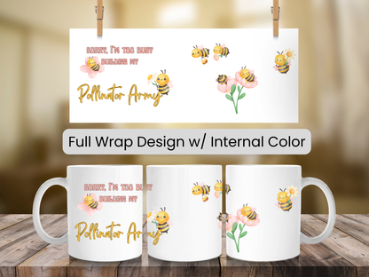 Beekeeping Gift - Save the Bees - Bee Lover Gift Idea - Beekeeper Gifts - Beekeeper Birthday - Honeycomb Mug - Building My Pollinator Army