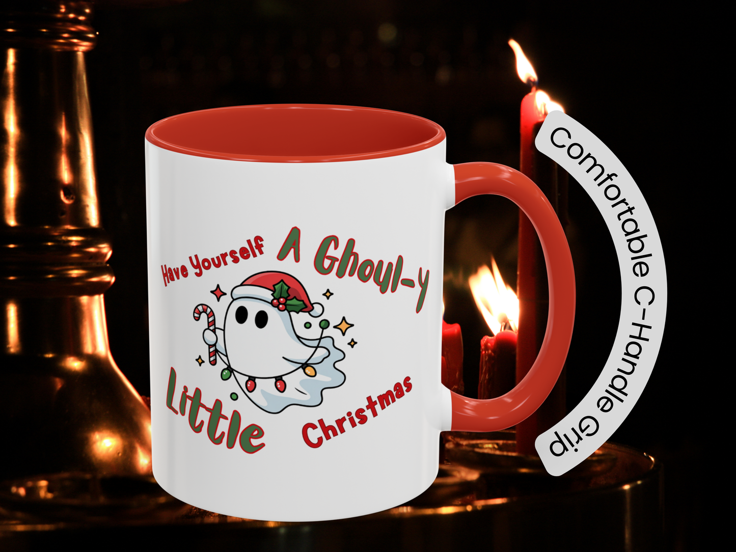 Christmas Ghost Mug - Holiday Ghost - Christmas Ghost Gift - Creepmas Mug - Creeps Gift Exchange - Spooky Christmas - Creepy Christmas