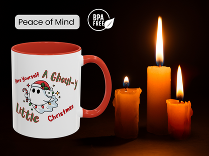 Christmas Ghost Mug - Holiday Ghost - Christmas Ghost Gift - Creepmas Mug - Creeps Gift Exchange - Spooky Christmas - Creepy Christmas
