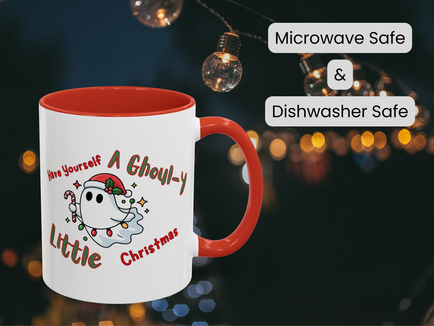 Christmas Ghost Mug - Holiday Ghost - Christmas Ghost Gift - Creepmas Mug - Creeps Gift Exchange - Spooky Christmas - Creepy Christmas