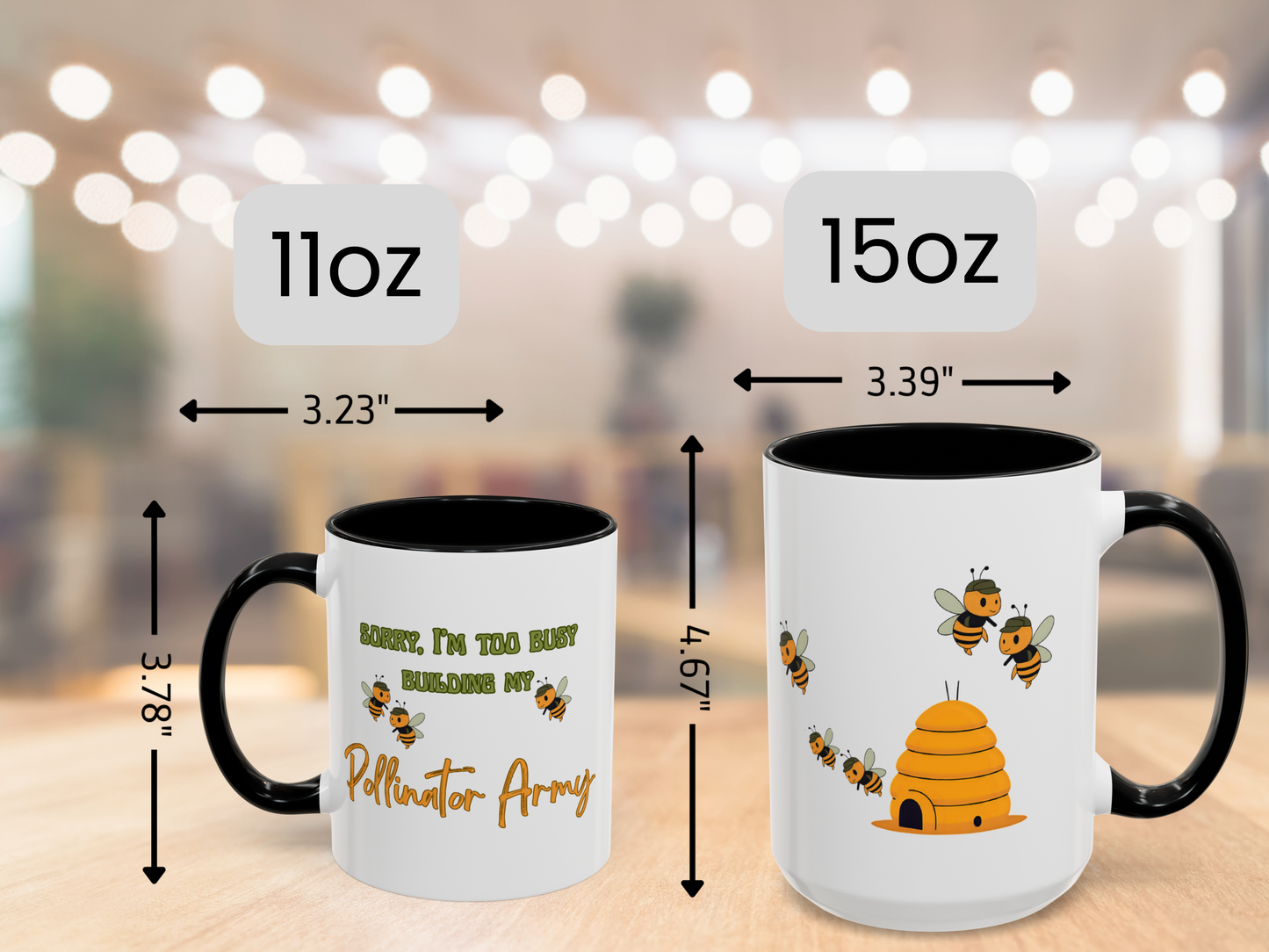 Beekeeping Gift - Save the Bees - Bee Lover Gift Idea - Beekeeper Gifts - Beekeeper Birthday - Honeycomb Mug - Building My Pollinator Army