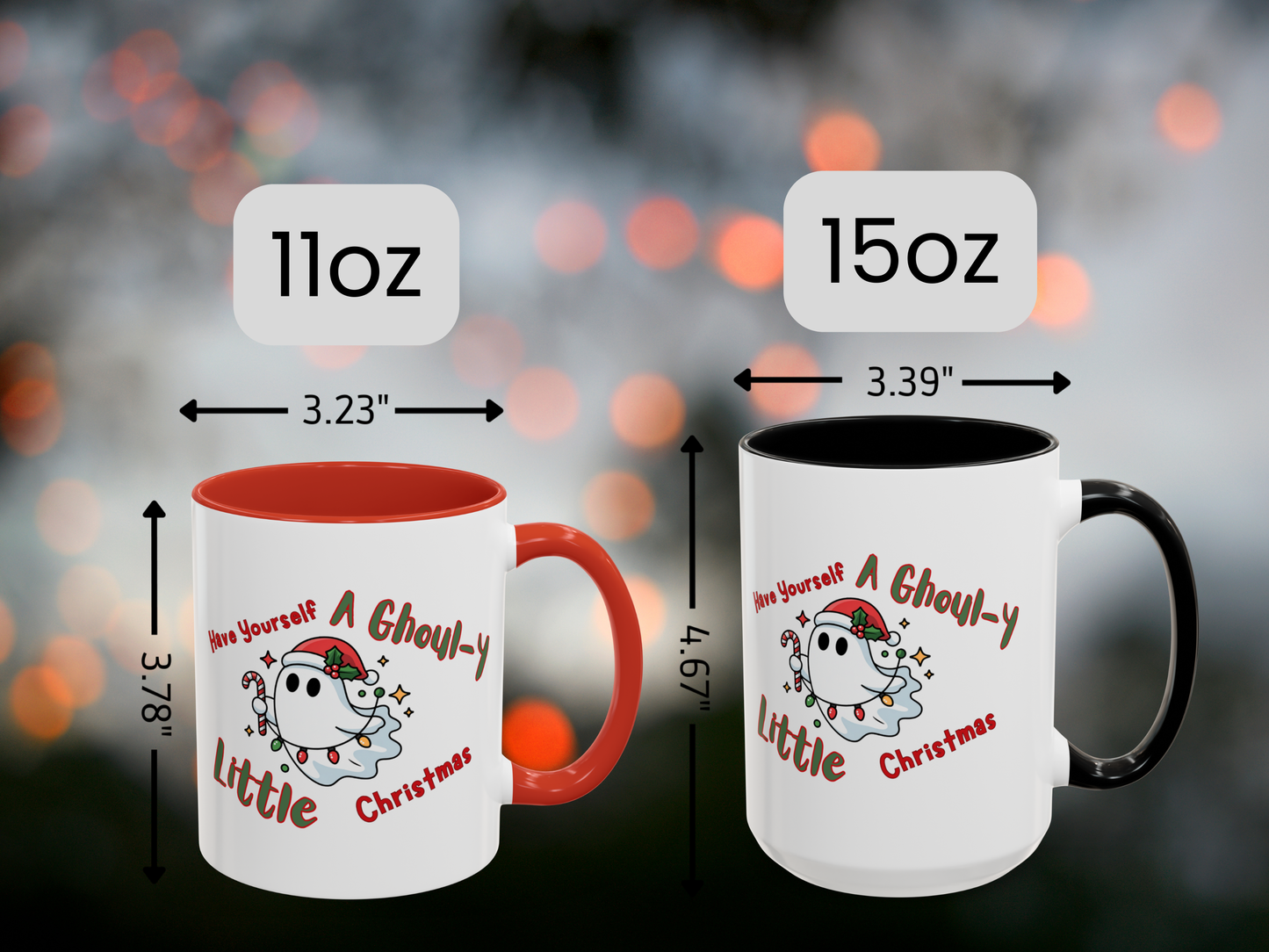 Christmas Ghost Mug - Holiday Ghost - Christmas Ghost Gift - Creepmas Mug - Creeps Gift Exchange - Spooky Christmas - Creepy Christmas