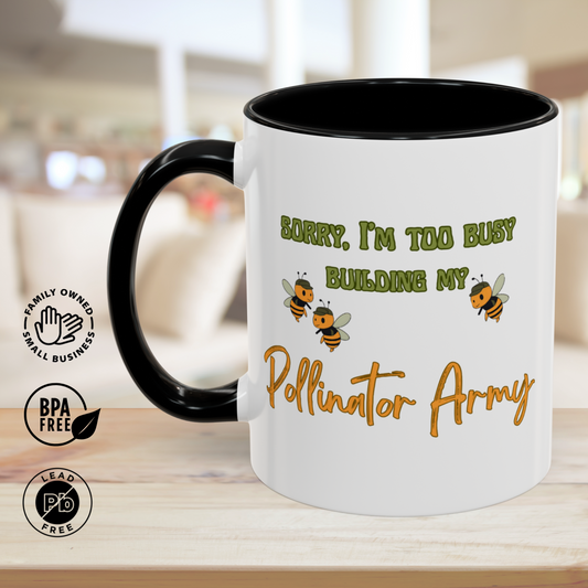 Beekeeping Gift - Save the Bees - Bee Lover Gift Idea - Beekeeper Gifts - Beekeeper Birthday - Honeycomb Mug - Building My Pollinator Army