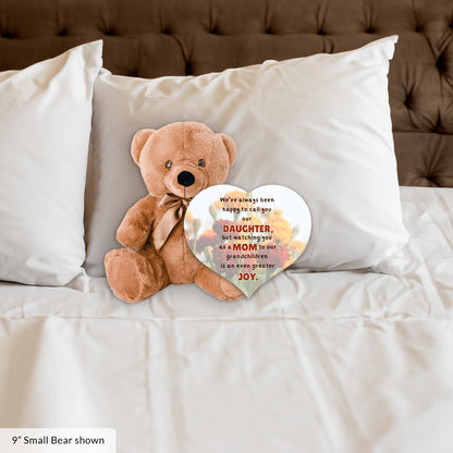 Keepsake for Daughter - Teddy Bear with Heart Plaque