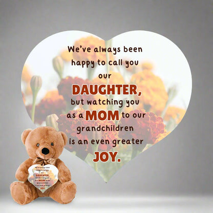 Keepsake for Daughter - Teddy Bear with Heart Plaque