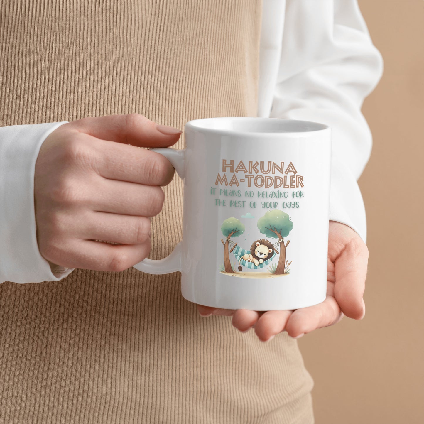 Toddler Parent Gift - Hakuna Matoddler - It Means No Relaxing for the Rest of Your Days - Coffee Mug for Toddler Mom or Toddler Dad