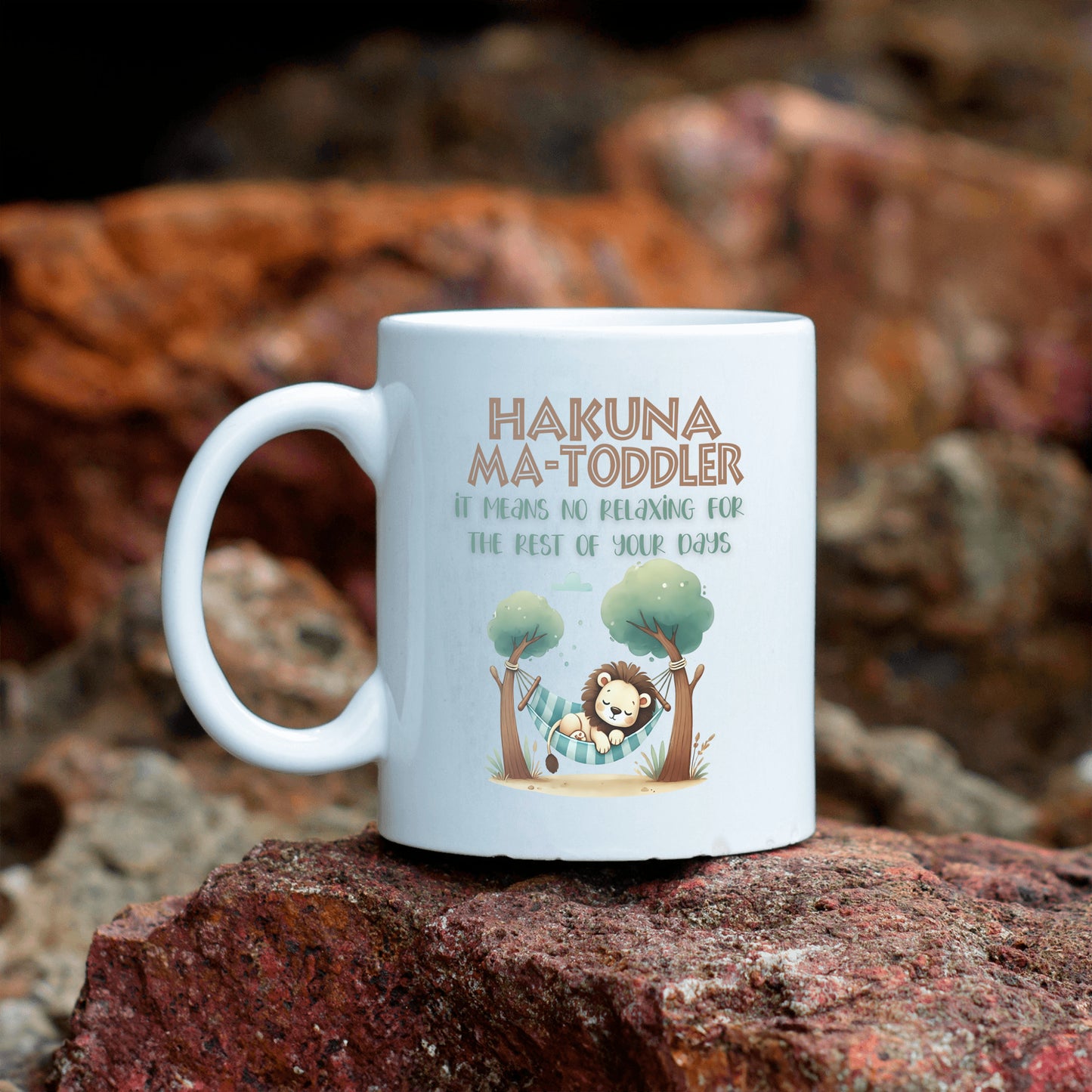 Toddler Parent Gift - Hakuna Matoddler - It Means No Relaxing for the Rest of Your Days - Coffee Mug for Toddler Mom or Toddler Dad